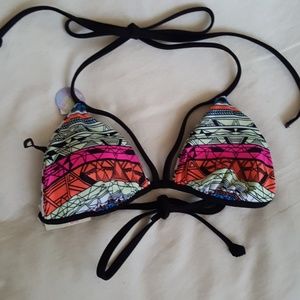 Pink reversible bikini top. Size XS